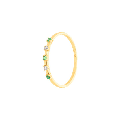 Green Stacking Ring - suzangold